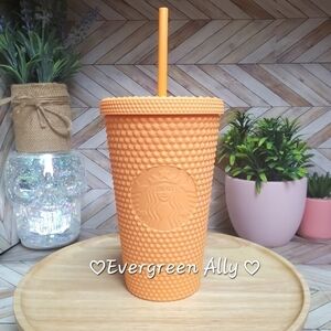 Starbucks Halloween Matte Orange Pumpkin Studded Thailand Exclusive